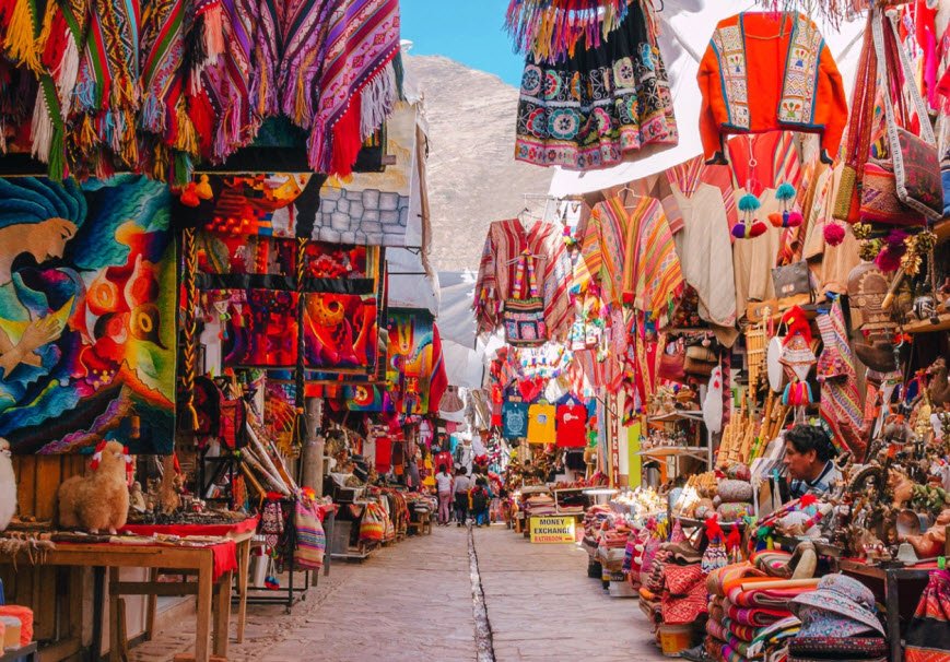 Pisac Market, Sacred Valley, Cusco Region, Peru